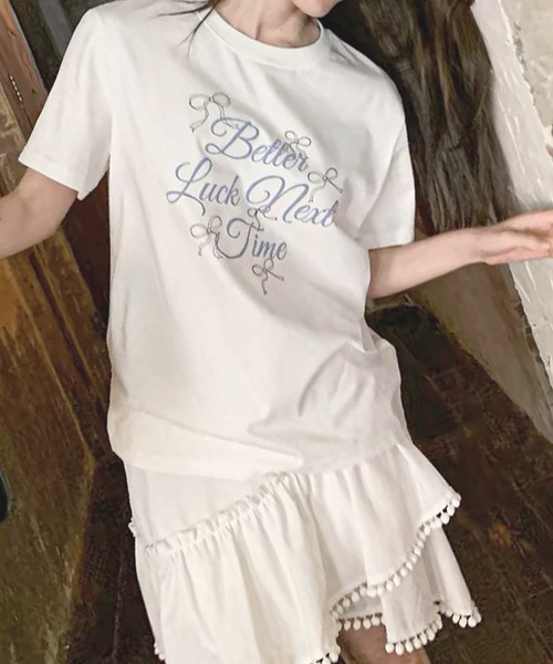 frunco(フランコ)の「【ZOZO限定】レタリングロゴビッグT(Tシャツ/カットソー・レディース・ホワイト/アイボリー・FREE)」の8枚目の写真