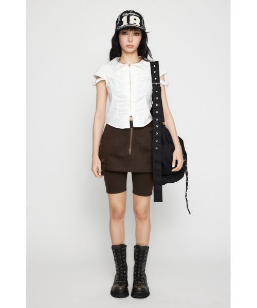 LAGUA GEM（ラグアジェム）の「BIKER POCKET 2PIECE パンツ（その他パンツ・レディース・ブラック/ブラウン・X-SMALL/SMALL/MEDIUM）」の11枚目の写真