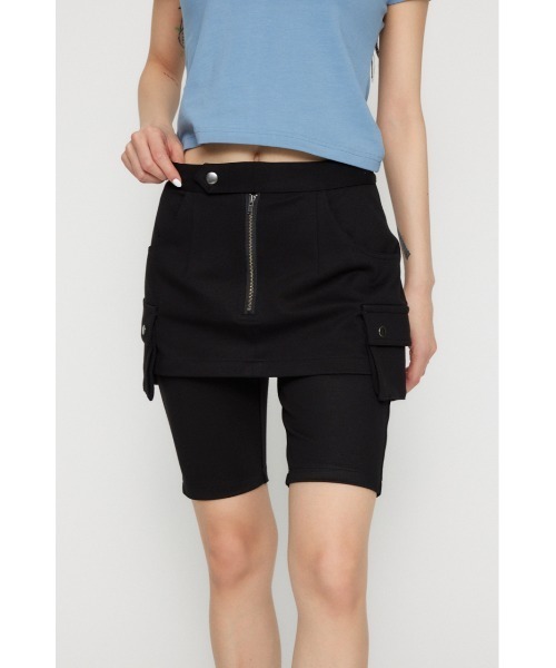 LAGUA GEM（ラグアジェム）の「BIKER POCKET 2PIECE パンツ（その他パンツ・レディース・ブラック/ブラウン・X-SMALL/SMALL/MEDIUM）」の4枚目の写真