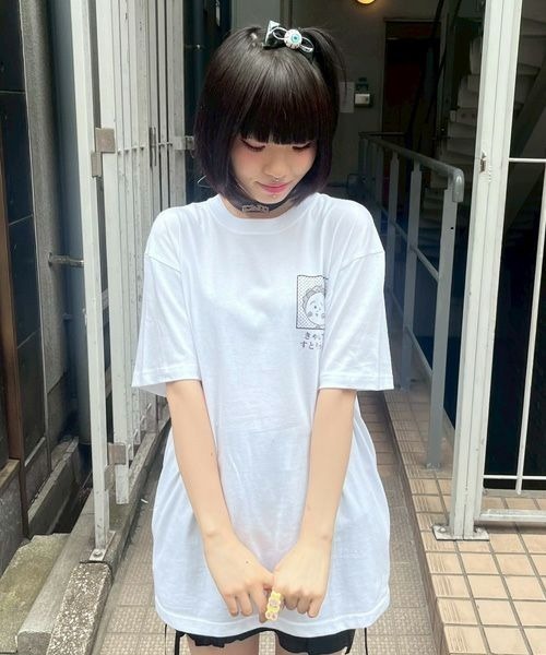 Candy Stripper（キャンディストリッパー）の「【コジコジ×Candy Stripper】それが生きる道 Tシャツ（Tシャツ/カットソー・レディース・オフホワイト/ブラック/グリーン・FREE）」の18枚目の写真