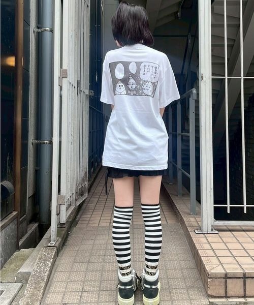 Candy Stripper（キャンディストリッパー）の「【コジコジ×Candy Stripper】それが生きる道 Tシャツ（Tシャツ/カットソー・レディース・オフホワイト/ブラック/グリーン・FREE）」の20枚目の写真