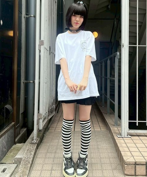 Candy Stripper（キャンディストリッパー）の「【コジコジ×Candy Stripper】それが生きる道 Tシャツ（Tシャツ/カットソー・レディース・オフホワイト/ブラック/グリーン・FREE）」の19枚目の写真