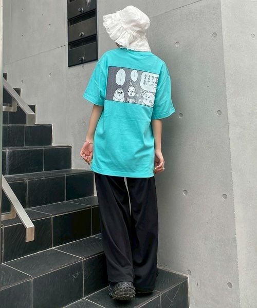 Candy Stripper（キャンディストリッパー）の「【コジコジ×Candy Stripper】それが生きる道 Tシャツ（Tシャツ/カットソー・レディース・オフホワイト/ブラック/グリーン・FREE）」の14枚目の写真