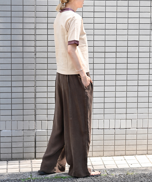 OUTDOOR PRODUCTS（アウトドアプロダクツ）の「ベロアリンガーTEE（Tシャツ/カットソー・レディース・ベージュ/ネイビー・FREE）」の18枚目の写真