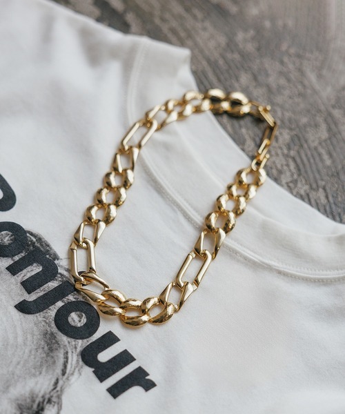 送税込【AMY O】Figaro Chain Necklace ネックレス(2色)☆国内発 Gold Figaro Chain Grecian Coin Layered Necklace Set