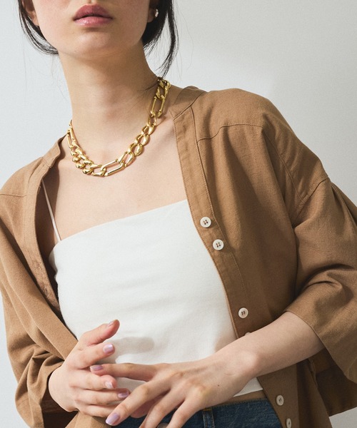 EO（イオ）】Figaro and mirror cut chain necklace（ネックレス