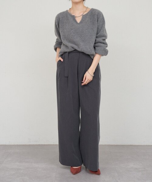 12/7まで値下げ❗️SHENERY ファーウールキーネックニット ファーウールキーネックニット（ニット/セーター）｜SHENERY