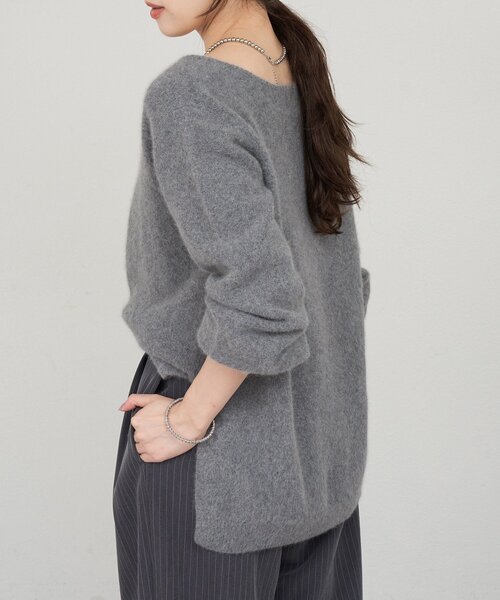 ファーウールキーネックニット（ニット/セーター）｜SHENERY