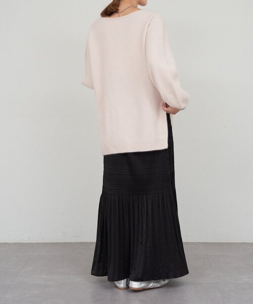 12/7まで値下げ❗️SHENERY ファーウールキーネックニット セール】ファーウールキーネックニット（ニット/セーター）｜SHENERY