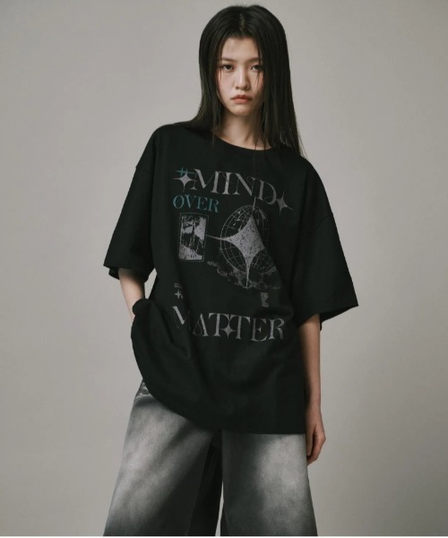 Verdnt(バーダント)の「マインド 半袖Tシャツ(Tシャツ/カットソー・メンズ・ブラック/グレー/ホワイト・LARGE/MEDIUM/SMALL)」の2枚目の写真