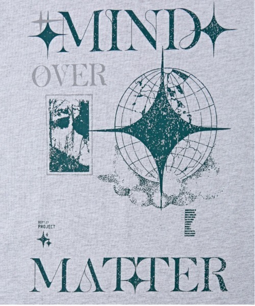 Verdnt(バーダント)の「マインド 半袖Tシャツ(Tシャツ/カットソー・メンズ・ブラック/グレー/ホワイト・LARGE/MEDIUM/SMALL)」の4枚目の写真