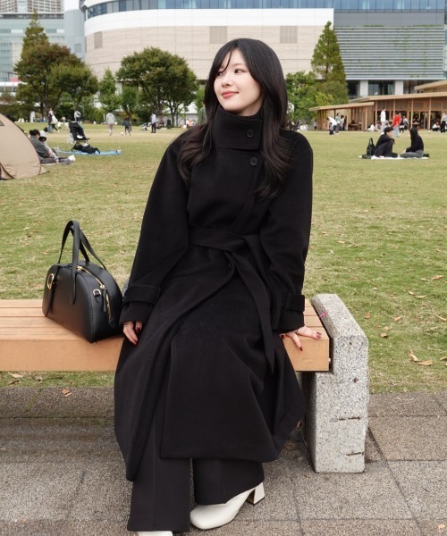 2way collar long coat（2ウェイカラーロングコート）（トレンチコート