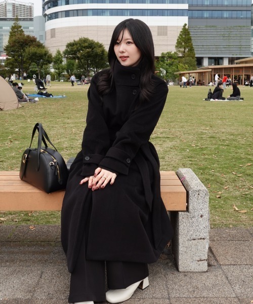 2way collar long coat（2ウェイカラーロングコート）（トレンチコート