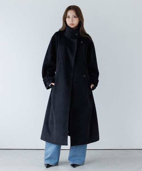 2way collar long coat（2ウェイカラーロングコート）（トレンチコート