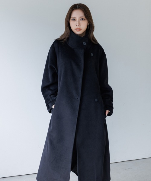 2way collar long coat（2ウェイカラーロングコート）（トレンチコート
