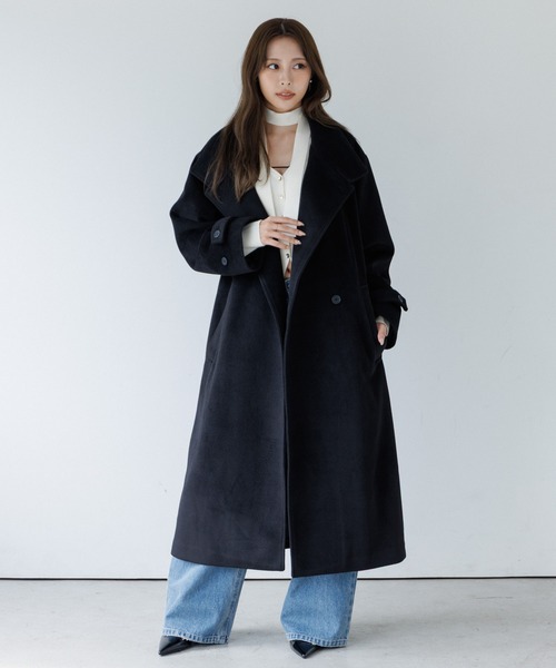 2way collar long coat（2ウェイカラーロングコート）（トレンチコート