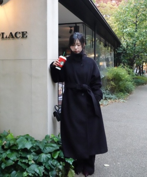 2way collar long coat（2ウェイカラーロングコート）（トレンチコート