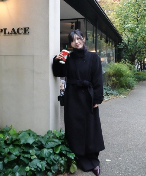 2way collar long coat（2ウェイカラーロングコート）（トレンチコート