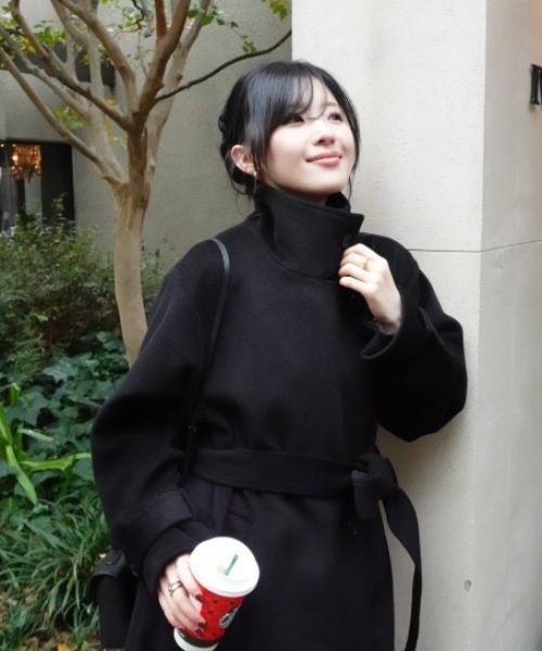 2way collar long coat（2ウェイカラーロングコート）（トレンチコート