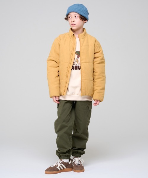 KRIFF MAYER Kid's Collection（クリフメイヤーキッズコレクション）の「綿カーゴジョガーパンツ（カーゴパンツ・キッズ・チャコール/ブラウン/ブラック/カーキ・120/130/140/150/160/170）」の5枚目の写真