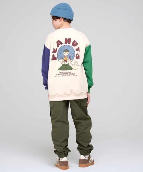 KRIFF MAYER Kid's Collection（クリフメイヤーキッズコレクション）の「綿カーゴジョガーパンツ（カーゴパンツ・キッズ・チャコール/ブラウン/ブラック/カーキ・120/130/140/150/160/170）」の8枚目の写真