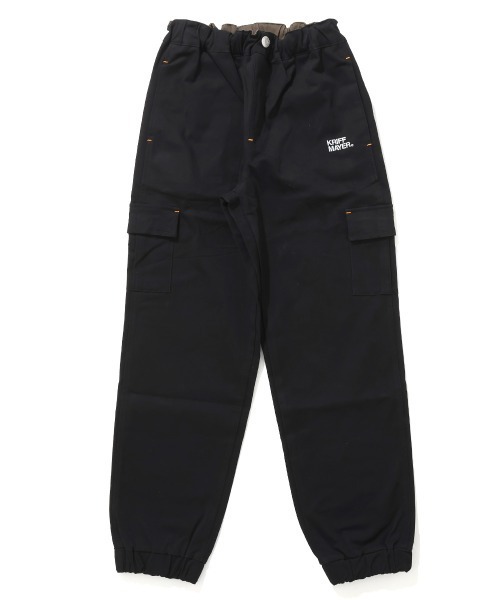 KRIFF MAYER Kid's Collection（クリフメイヤーキッズコレクション）の「綿カーゴジョガーパンツ（カーゴパンツ・キッズ・チャコール/ブラウン/ブラック/カーキ・120/130/140/150/160/170）」の12枚目の写真
