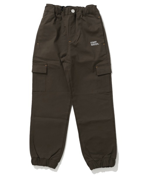 KRIFF MAYER Kid's Collection（クリフメイヤーキッズコレクション）の「綿カーゴジョガーパンツ（カーゴパンツ・キッズ・チャコール/ブラウン/ブラック/カーキ・120/130/140/150/160/170）」の13枚目の写真