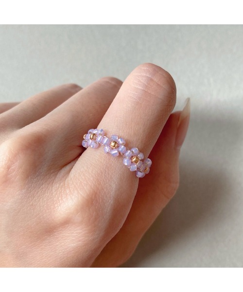 ◆MEJURI◆デュオビーズリング 18k Gold Vermeil and Sterling Silver Duet Mixed Ring