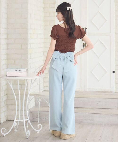 ♥美品♥ジェーンマープル　リボン付きバックポケット デニムパンツ バックリボンデニムPT|ems excite | RETRO GIRL ONLINE STORE