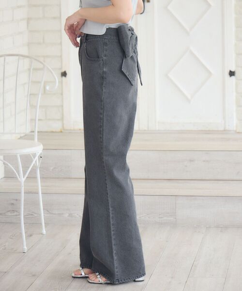 ♥美品♥ジェーンマープル　リボン付きバックポケット デニムパンツ 110072002365406012001