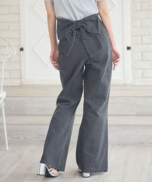 バックリボンデニムパンツ ⚠️本日まで バックリボンデニムPT（デニムパンツ）｜ems excite（エムズ