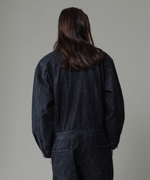 ADAM ET ROPE'（アダムエロペ）の「デニム オールインワン / ADAM ET ROPE' JEANS -IS-O-（つなぎ/オールインワン・メンズ・ネイビー/ブラック系その他・M/L）」の5枚目の写真