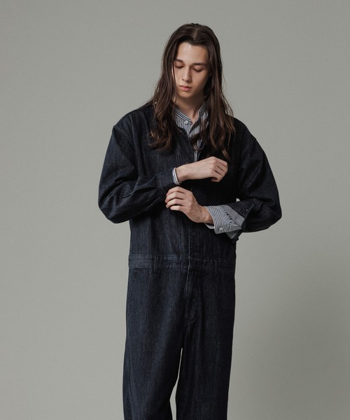 ADAM ET ROPE'（アダムエロペ）の「デニム オールインワン / ADAM ET ROPE' JEANS -IS-O-（つなぎ/オールインワン・メンズ・ネイビー/ブラック系その他・M/L）」の6枚目の写真