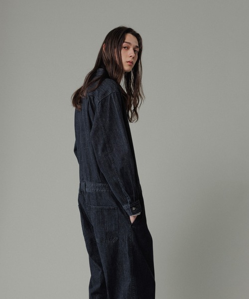 ADAM ET ROPE'（アダムエロペ）の「デニム オールインワン / ADAM ET ROPE' JEANS -IS-O-（つなぎ/オールインワン・メンズ・ネイビー/ブラック系その他・M/L）」の7枚目の写真