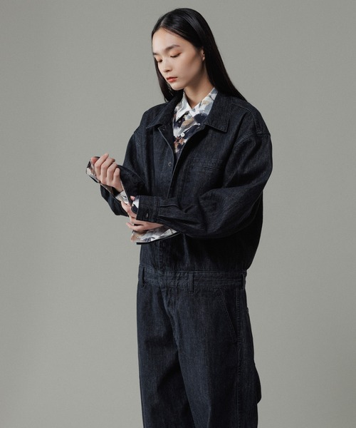 ADAM ET ROPE'（アダムエロペ）の「デニム オールインワン / ADAM ET ROPE' JEANS -IS-O-（つなぎ/オールインワン・メンズ・ネイビー/ブラック系その他・M/L）」の11枚目の写真