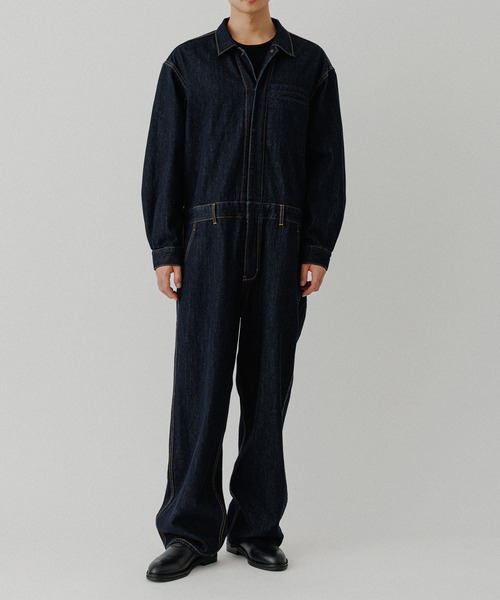 ADAM ET ROPE'（アダムエロペ）の「デニム オールインワン / ADAM ET ROPE' JEANS -IS-O-（つなぎ/オールインワン・メンズ・ネイビー/ブラック系その他・M/L）」の20枚目の写真