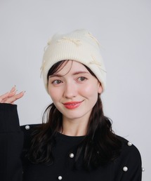 リボンニット帽
