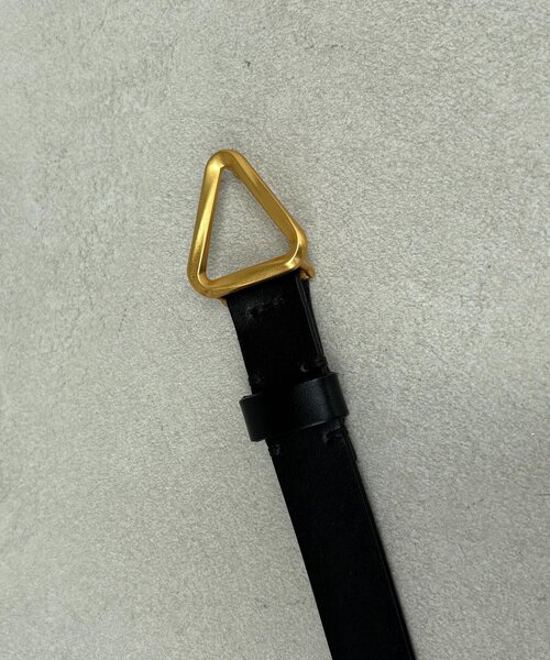 CAPRICIEUX LE'MAGE(カプリシューレマージュ)の「トライアングルバックルベルト(ベルト・レディース・ブラック/ブラウン・FREE)」の8枚目の写真