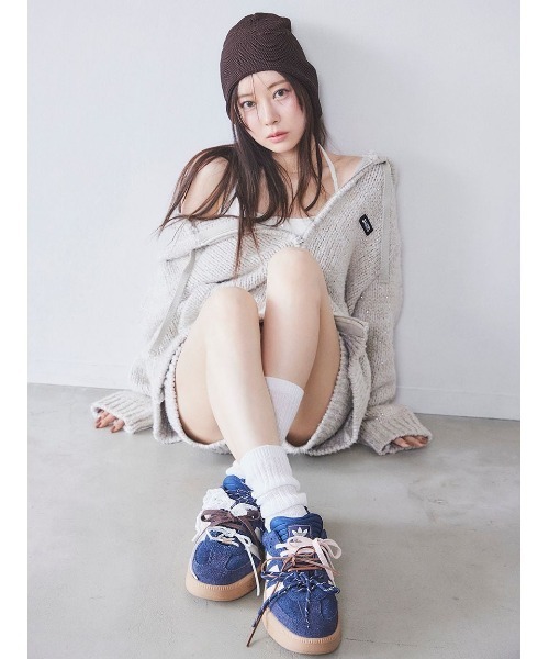 SNIDEL(スナイデル)の「ルーズソックス(ソックス/靴下・レディース・アイボリー/ダークグレー/バーガンディー・F)」の4枚目の写真