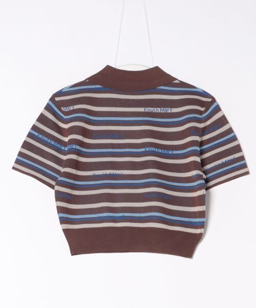 トップス Knuth Marf logo stripe polo knit logo stripe polo knit(unisex)/2color | KNUTH MARF