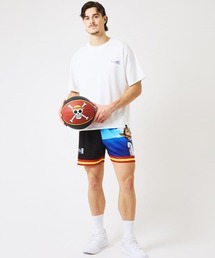 SPALDING（スポルディング）の「【SPALDING/スポルディング】ジャージーショーツ ONE PIECE ルフィ＆シャンクス/吸水速乾機能・UVカット機能・アニメショーツ（その他パンツ・メンズ）」
