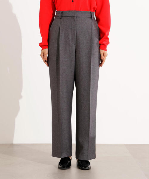 N.（N. Natural Beauty Basic）（エヌエヌナチュラルビューティーベーシック）の「【PS/低身長サイズ】ツィーディーワンタックストレートパンツ（その他パンツ・レディース・ブラウン/チャコールグレー/ベージュ・SMALL/MEDIUM/PS）」の15枚目の写真