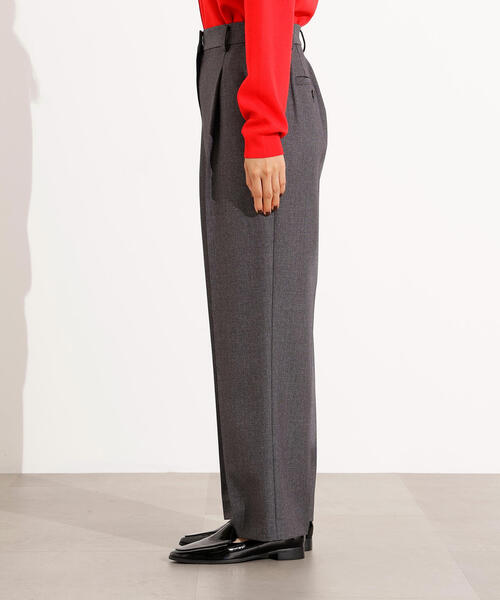 N.（N. Natural Beauty Basic）（エヌエヌナチュラルビューティーベーシック）の「【PS/低身長サイズ】ツィーディーワンタックストレートパンツ（その他パンツ・レディース・ブラウン/チャコールグレー/ベージュ・SMALL/MEDIUM/PS）」の16枚目の写真