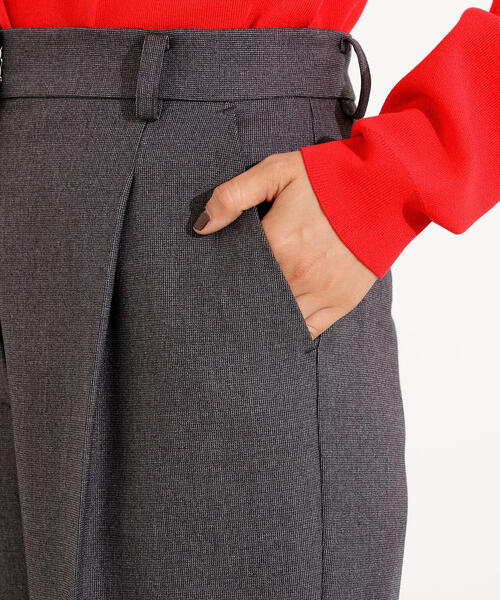 N.（N. Natural Beauty Basic）（エヌエヌナチュラルビューティーベーシック）の「【PS/低身長サイズ】ツィーディーワンタックストレートパンツ（その他パンツ・レディース・ブラウン/チャコールグレー/ベージュ・SMALL/MEDIUM/PS）」の19枚目の写真