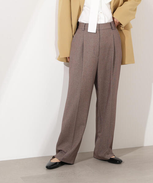 N.（N. Natural Beauty Basic）（エヌエヌナチュラルビューティーベーシック）の「【PS/低身長サイズ】ツィーディーワンタックストレートパンツ（その他パンツ・レディース・ブラウン/チャコールグレー/ベージュ・SMALL/MEDIUM/PS）」の20枚目の写真