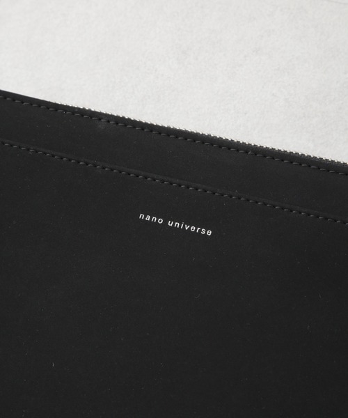 NANO universe(ナノユニバース)の「フェイクスエードクラッチバッグ(クラッチバッグ・メンズ・ブラック・F)」の2枚目の写真