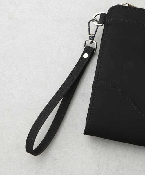 NANO universe(ナノユニバース)の「フェイクスエードクラッチバッグ(クラッチバッグ・メンズ・ブラック・F)」の3枚目の写真