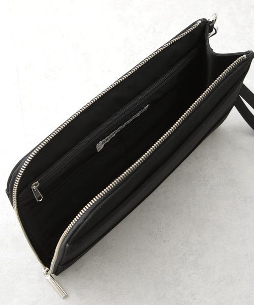 NANO universe(ナノユニバース)の「フェイクスエードクラッチバッグ(クラッチバッグ・メンズ・ブラック・F)」の8枚目の写真