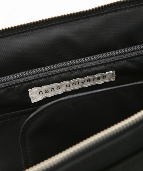 NANO universe(ナノユニバース)の「フェイクスエードクラッチバッグ(クラッチバッグ・メンズ・ブラック・F)」の9枚目の写真