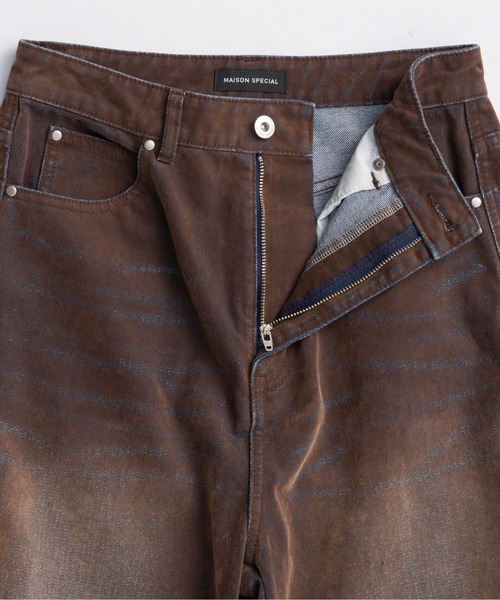MAISON SPECIAL コンビネーションレッグカバーパンツ PRE-ORDER】Cover Leg Flocky Denim Pants/カバーレッグ
